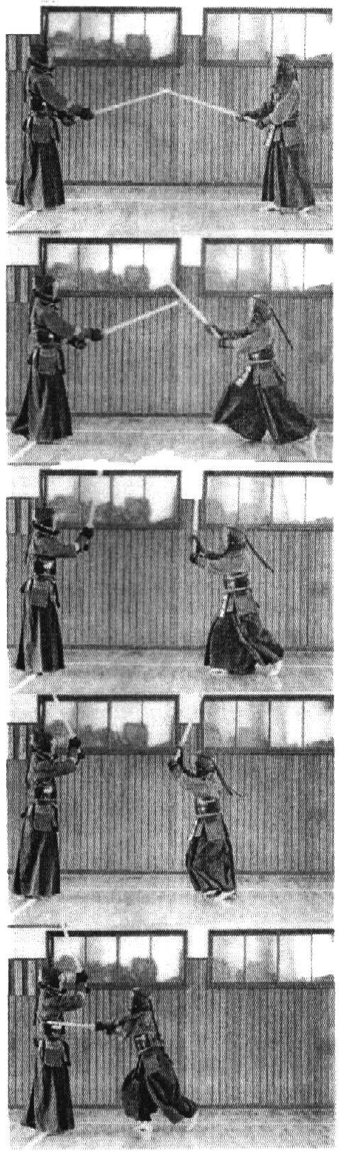 på å lese HVOR 4.4 Bruk av shinai Finte Dette eksempler på noen flere svakheter som oppstår når motstanderen forsøker å unngå å bli truffet, yoke-suki.