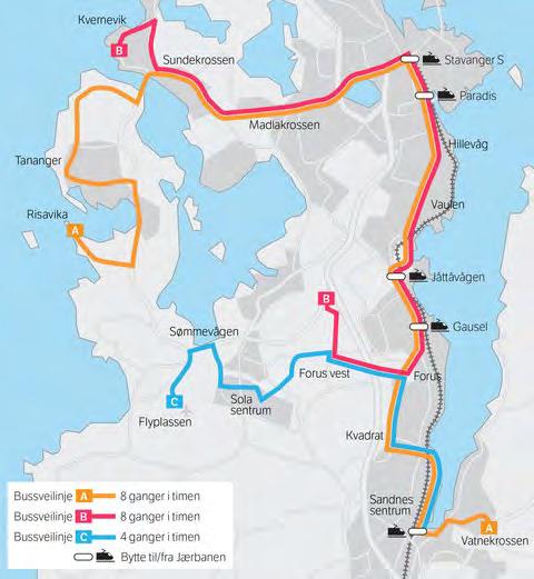 1 Bakgrunn for forprosjektet Bussveiprosjektet består av 22 delstrekninger med total lengde på ca. 50 kilometer. Noen strekninger er ferdig bygget, mens andre er under planlegging eller utbygging.