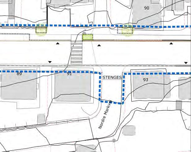 I forbindelse med tilrettelegging for miljøgate i Roald Amundsens gate, ble det lagt opp til at Bakkegata og Nordre Markvei skulle stenges.