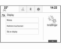 Glemt PIN-kode Kontakt et verksted hvis du trenger å gjenopprette den opprinnelige PINkoden. Modus Velg Modus for å gå til den tilhørende undermenyen.