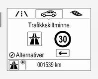 332 Kjøring og bruk Utkobling Kameraet slås av når en viss hastighet forover overskrides eller hvis revers ikke blir aktivert på ca. 15 sekunder.