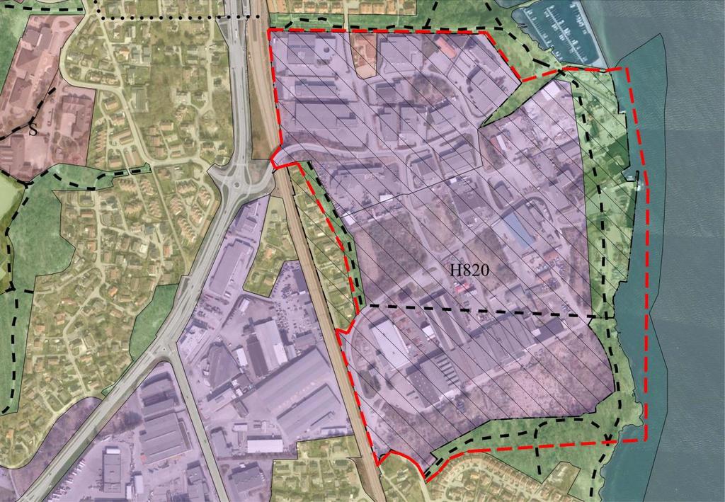 FORUSSTRANDA NORD BYOMFORMINGSOMRÅDE Forusstranda Nord er vist som hensynssone felles planlegging - omforming i kommuneplan 2010-2025. Dette innebærer at det er krav om å utarbeide områdeplan.