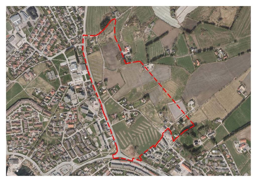 NORE SUNDE HOVEDUTBYGGINGSOMRÅDE Hovedutbyggingsområdet Nore Sunde er på ca. 165 daa.