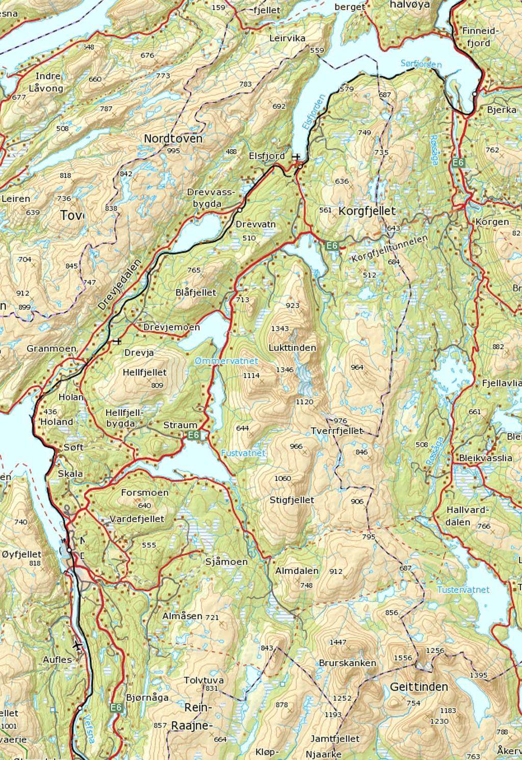 E6 Mjåvatn - Angermoen Tegning 01 50770-2