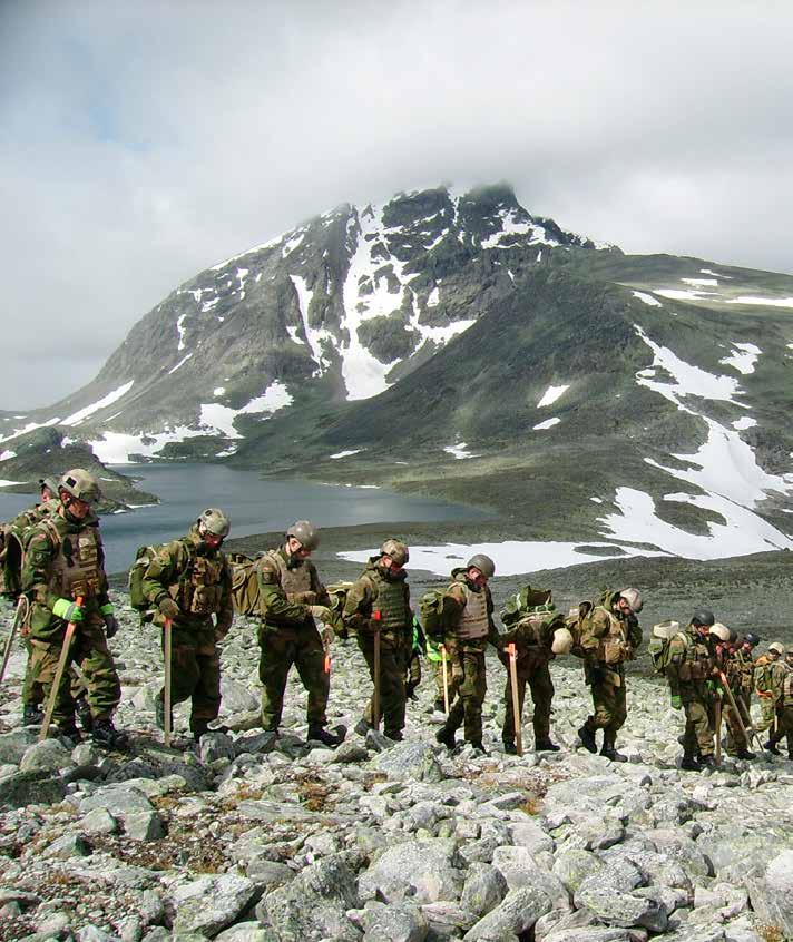 yhetsbrev JUI ny ryddesesong på Hjerkinn Militære mannskaper rydder Flathøi.