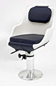 The seat has a pressure-moulded seat shell and can be supplied with a snap-on cushion. Weight 3.8 kg.