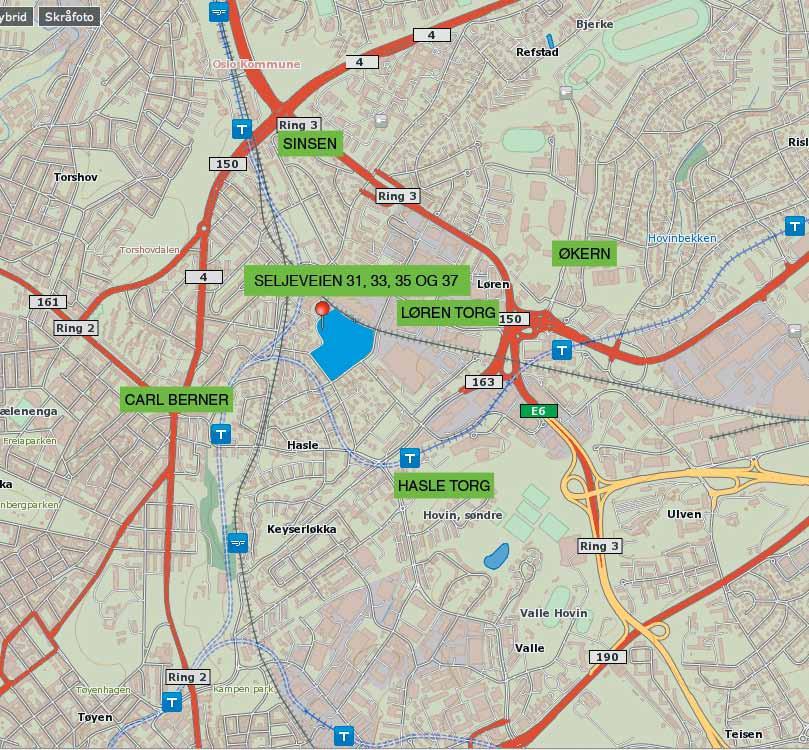 BELIGGENHET På Frydenberg bor du i et tilbaketrukket og rolig boligområde, hvor all parkering er lagt under bakken. Samtidig har du et godt utvalg av butikker på Hasle Torg og i nærsenteret på Løren.