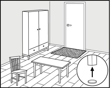 Jo høyere og/eller bredere møbelben er, jo større blir fordelingen av vekten på gulvet, og mindre blir sjansen for skade på gulvet. Sørg for at innendørsklimaet alltid holder en temperatur på 1525 C.