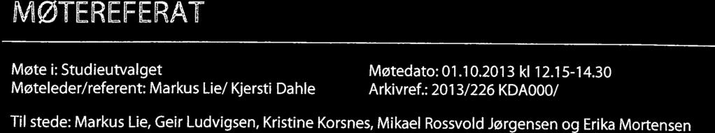 Til dagsorden: Kristine Korsnes fratrådte under behandling av Sak SU 82-13.