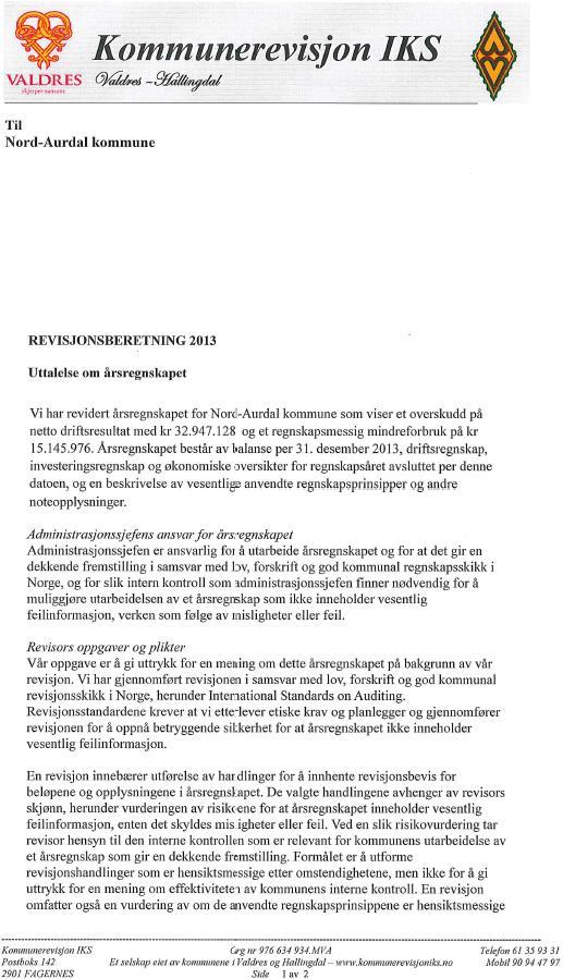 Revisjonsberetning