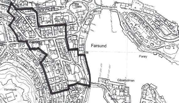 FARSUND HISTORISK OVERBLIKK Farsund oppstod som bysamfunn på 1700-tallet. I løpet av andre halvpart av århundret utviklet stedet seg fra å være en klynge småhus til å bli et bysamfunn.