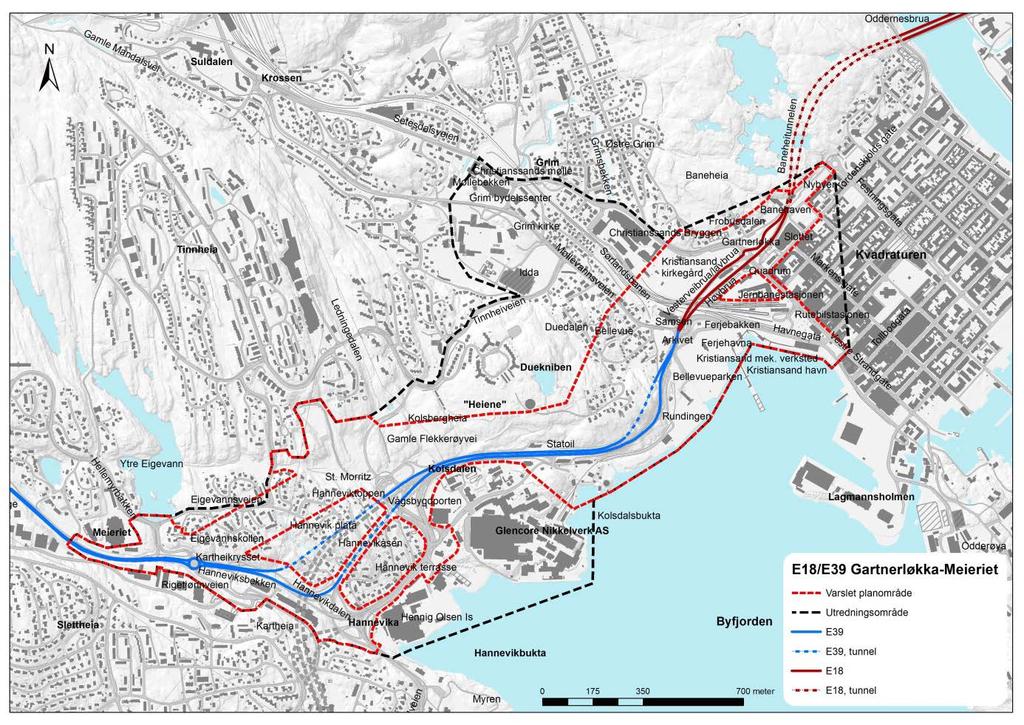 BAKGRUNN FOR TILTAKET I 2012 ble konseptvalgutredning (KVU) for samferdselspakke for Kristiansandsregionen vedtatt.