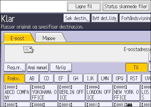 6. Skanning 4. Trykk på [Lagre fil]. 5. Trykk på [Lagre til HDD]. 6. Oppgi den lagrede filens informasjon, om nødvendig, som f.eks. [Brukernavn], [Filnavn], [Passord], og [Velg mappe].