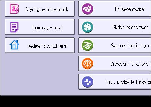 Slik bruker du startskjermen (når du