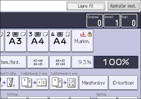 3. Kopiere Lagre data i Dokumentserver Dokumentserveren gjør det mulig for deg å lagre dokumenter som leses med kopifunksjonen, på denne maskinens harddisk.