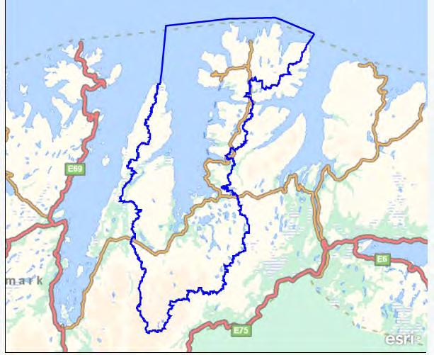 1. Om vannområdet og vannforekomstene Vannområdet omfatter arealer i Lebesby og Gamvik kommuner, samt mindre deler av Nordkapp, Porsanger og Tana.