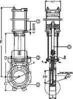 Pneumatisk sylinder for Zubi skyvespjeldvetil, type 200 Pneumatic actuator for Zubi knife gate valve, type 200 Actionare pneumatica pentru valvula sertar Zubi tip 200 98 Funksjon og konstruksjon