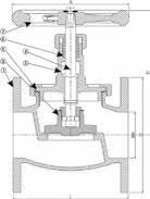 St Valvula cu trecere directa, cu ventil, cu prindere pe flanse, fig. 52.559.