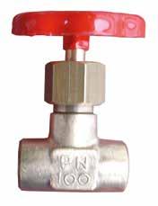 54 Nåleventiler Needle valves Valvule cu con de inchidere (cu ac) R H D Dimensjoner DN 8 - DN 5 Trykklasse PN 00 L G Dimensions DN 8 - DN 5 Pressure rating PN 00 Temperaturområde Maks.