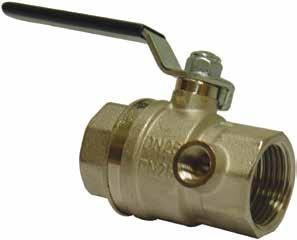 Todelt kuleventil, type Effebi med avtappningsplugg Two-piece ball valve, type Effebi with drain plug Valvula cu bila, compusa din doua parti asamblate prin filetare, cu gaura filetata pentru