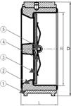 300 HS Code Int. 848.30 Features The valve has small pressure losses, and the Kv-value is higher than many other types of non-return valves.