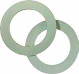 KEMFLON PTFE flensepakning fremstilt på basis av glassfylt PTFE og utviklet for særlige agressive media KEMFLON PTFE flange gaskets are made on the basis of glass filled PTFE and developed for