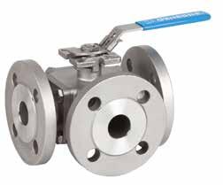 Treveis kuleventil, type EGO Three-port ball valve, type EGO Valvula cu bila cu 3 cai, tip EGO 3 W H H ON OFF ØD ØE II L Dimensjoner DN 25 - DN 00 Trykklasse DN 25 - DN 50: PN 40 DN 65 - DN 00: PN 6