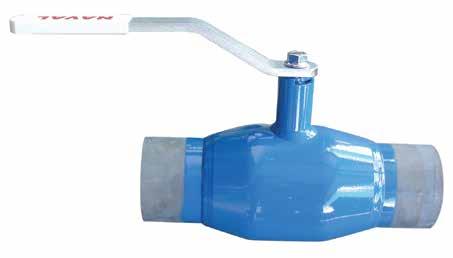 3 Helsveist kuleventil med sveiseender, type NAVAL Fully welded ball valve, welded ends, type NAVAL Valvula cu bila in constructie monobloc (sudata, capsulata), cu capete sudabile, din otel carbon,