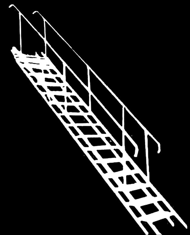 Horisont byggtrapp Varmforsinket 3tr 12tr 15tr 18tr Loddhøyde 70cm 265cm 335cm