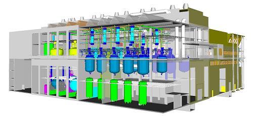 l. dryer (2 m3) + GMP small scale production Solvent