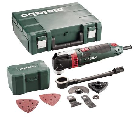 BOMSKIN BS 18 WOKSHOP 2X2,0H n batteridrevet maskin fra metabo er alltid det riktige valget hvis det skal skures, bores, slagbores hammerbores stiftes eller