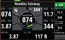 Sektorer for kurs, vind, laylines, tidevann, veipunkt og vindskifter.