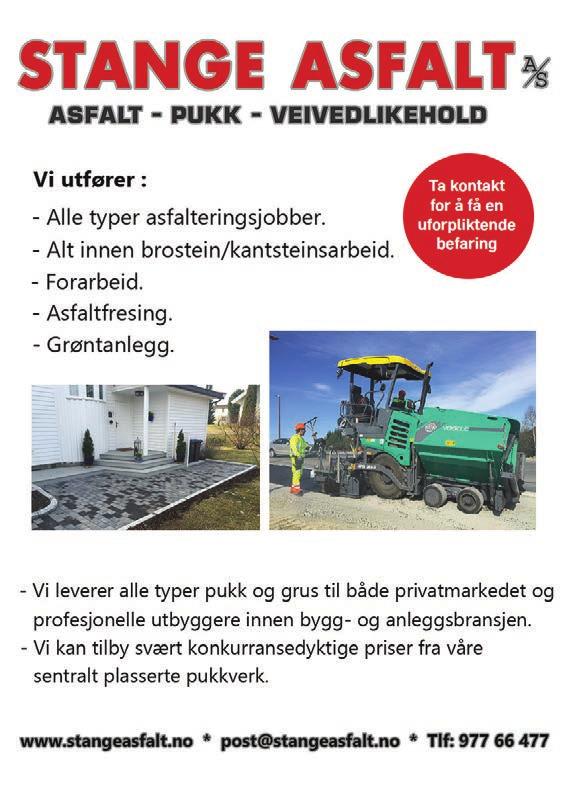 jord, pukk osv. * Blåsing av pukk/leca o.l. * Tining av frosne vann- og avløpsrør Se vår nye hjemmeside Døgnvakt 62 59 11 00 - www.flagstad-as.