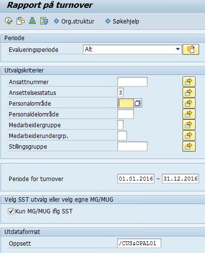 Rapport for turnover Bestillingsbilde Det