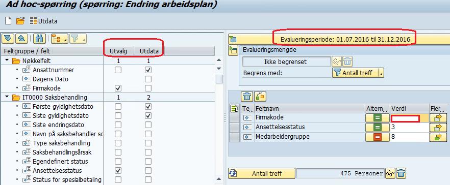 Ferdigstillelse / opprydding av år 2016 (november desember) (10) Aktiviteter for kontroll opp mot SAP: 3.