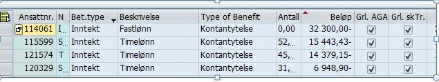 A-meldingen kontroll før 13. kjøring Viser til sjekklista for 13. kjøring pkt 3 og brukerdokumentasjonen. Kontroll av negative beløp på A-meldingen foretas før 13.