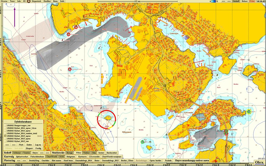 Ryfast supplerende kartlegging utenfor Buøy og Klasaskjeret Figur 1 Oversikt over kartlagte områder utenfor Buøy og