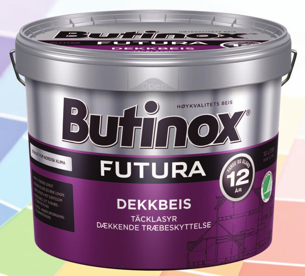 Butinox maling og beis til hus og uteplassen Butinox Futura Dekkbeis 9L
