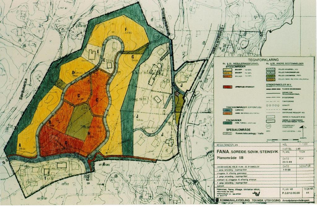 Arealplankart for gjeldende