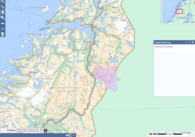 3 Feltanalyse Det er utført feltanalyse med NVE sin kart applikasjon Lavvann for de lokaliteter vist på figur 1.