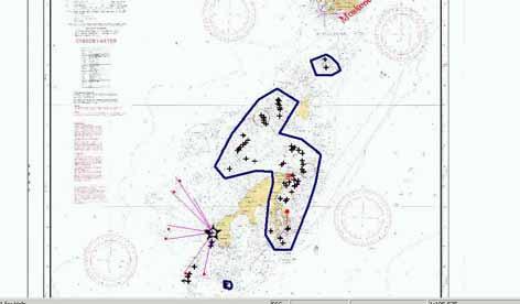 17/06 843 Nr Posisjon: (Position)(ED50) Dybde (Depth) Dybde utgår. (Delete depth) (48) 67 44.25' N, 12 40.35' E 6m 9m (49) 67 44.33' N, 12 40.33' E 5m 12m (50) 67 44.39' N, 12 40.38' E 5m (51) 67 44.