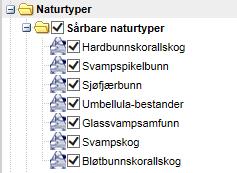 no sin tjeneste sårbare naturtyper. Og i havmiljø.