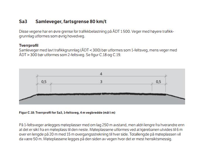 Det er i praksis mogle å sette lengre siktlinje enn dette, men, tilhøva på