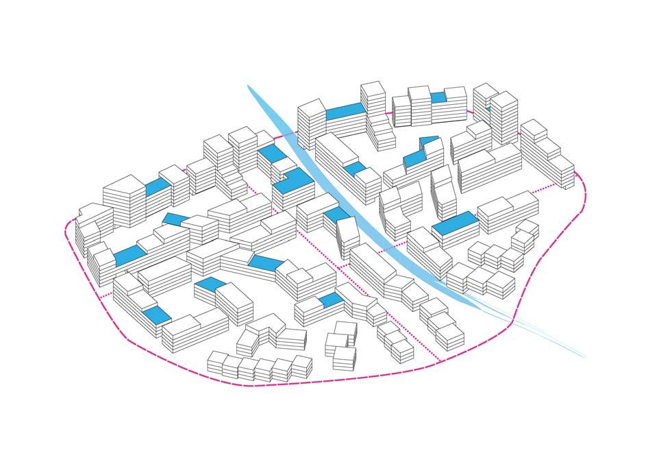 1-2: 3D modell sett fra syd.