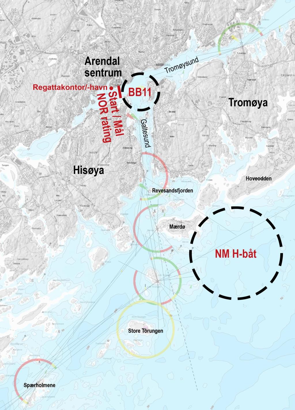 Kartvedlegg: Planlagte baneområder