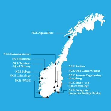 NCE Aquaculture Nasjonalt nettverksprogram eid av Innovasjon Norge, SIVA og Norges Forskningsråd.