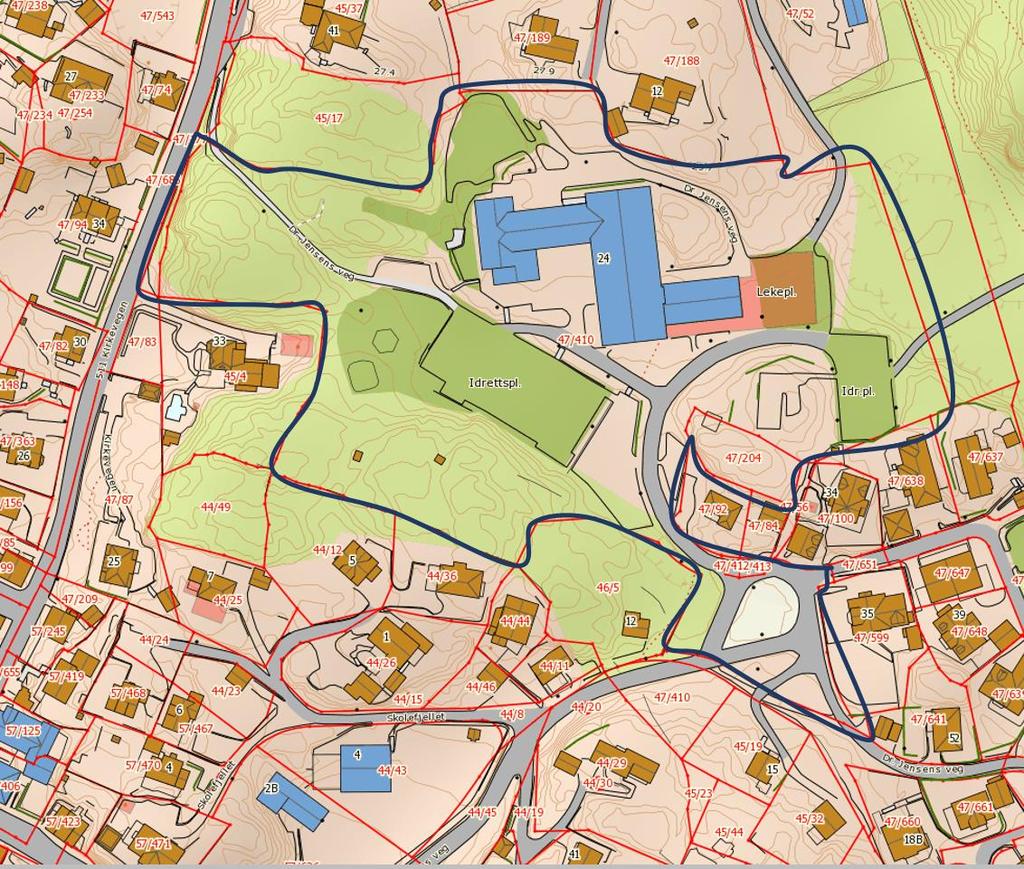 2.2 TOMTEVURDERINGER 2.2.1 Skudeneshavn skole Tomtestørrelse og trafikkavvikling Barneskoletomten har et totalareal på ca.