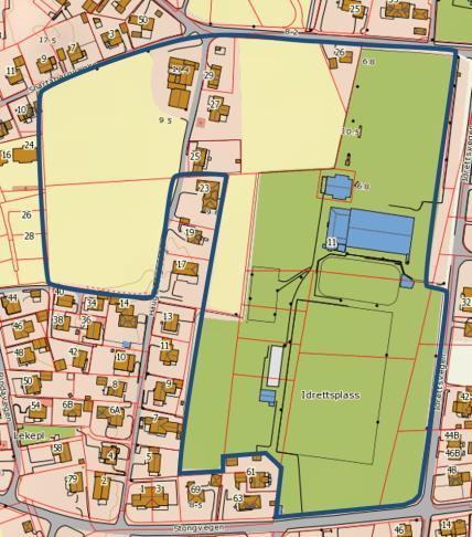 1 TOMTEVURDERING (NY SKOLETOMT PÅ ÅKRA) Tomtestørrelse og trafikkavvikling I forslag til ny arealplan for området er det avsatt en tomt på ca. 29 daa, som vil egne seg som skoletomt/offentlig formål.