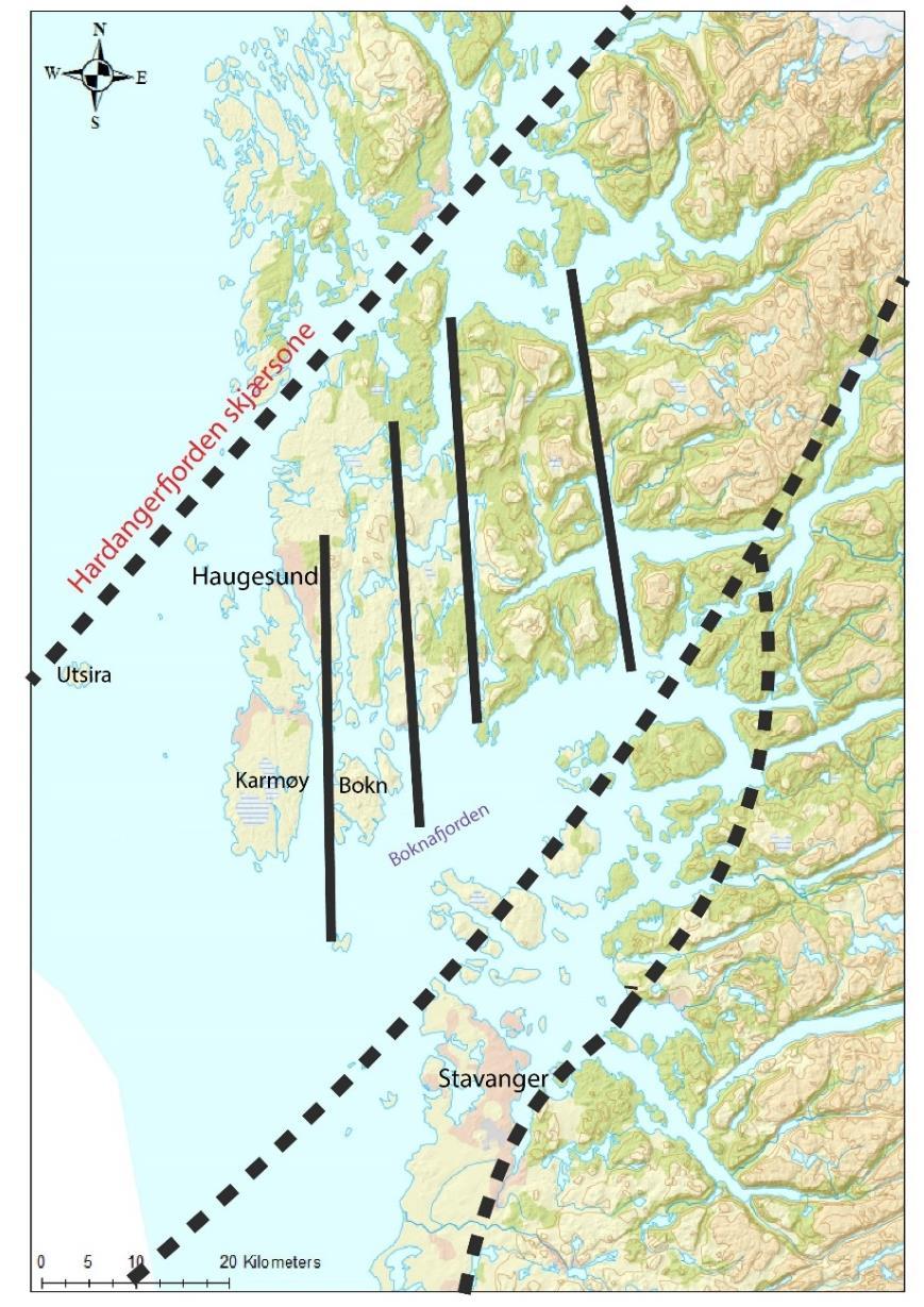 Kapittel 2 Geologisk rammeverk 2 Geologisk rammeverk 2.1 Regional geologi Vestre Bokn er en øy i Bokn kommune tilhørende Rogaland fylke.