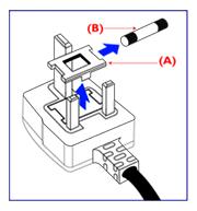 Regulatory Information If the mains plug contains a fuse, this should have a value of 5A. If a plug without a fuse is used, the fuse at the distribution board should not be greater than 5A.